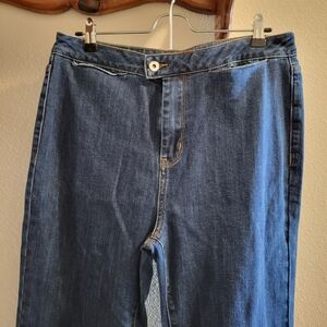 Kate & Mallory Women's Wide Leg Blue Jeans Size 12